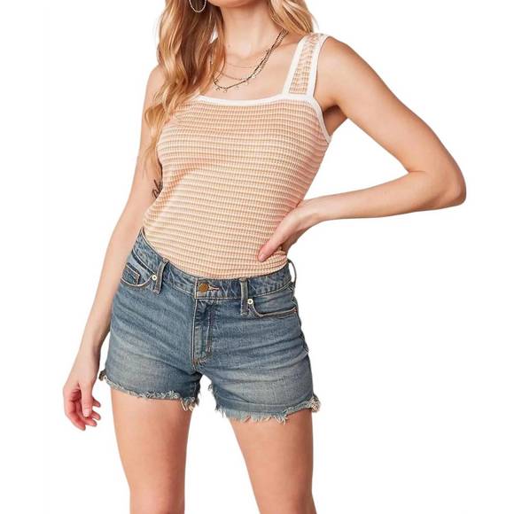 NEW SUGARFOX square neck tank top in orange - Picture 4 of 4